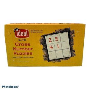 Vintage Math Cross Number Addition Puzzles Beginner No. 786